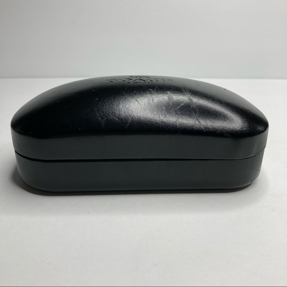 COACH Black Embossed Large Hard Shell Sunglasses Travel Case - Picture 9 of 16